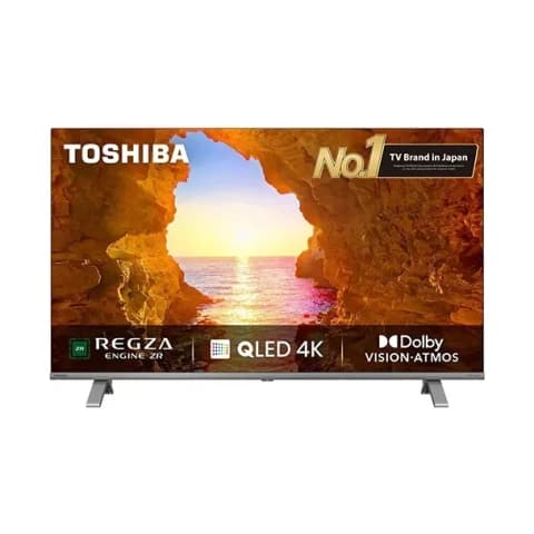 Toshiba 43C450ME QLED TV, 43", 4K UHD, Smart TV, USB, HDMI, BT, WIFI, Silver