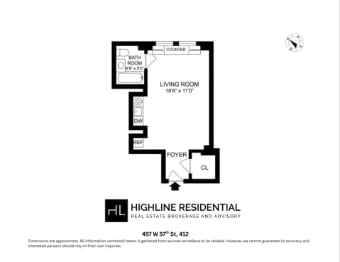 457 W 57th Street 412